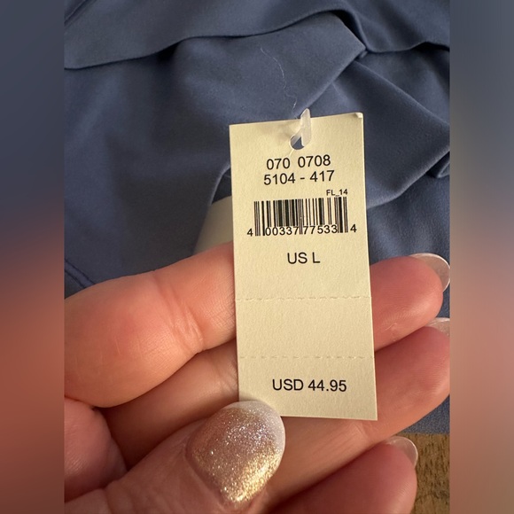 OFFLINE By Aerie Real Me High Waisted Crossover Legging BLUE -large - Picture 14 of 16